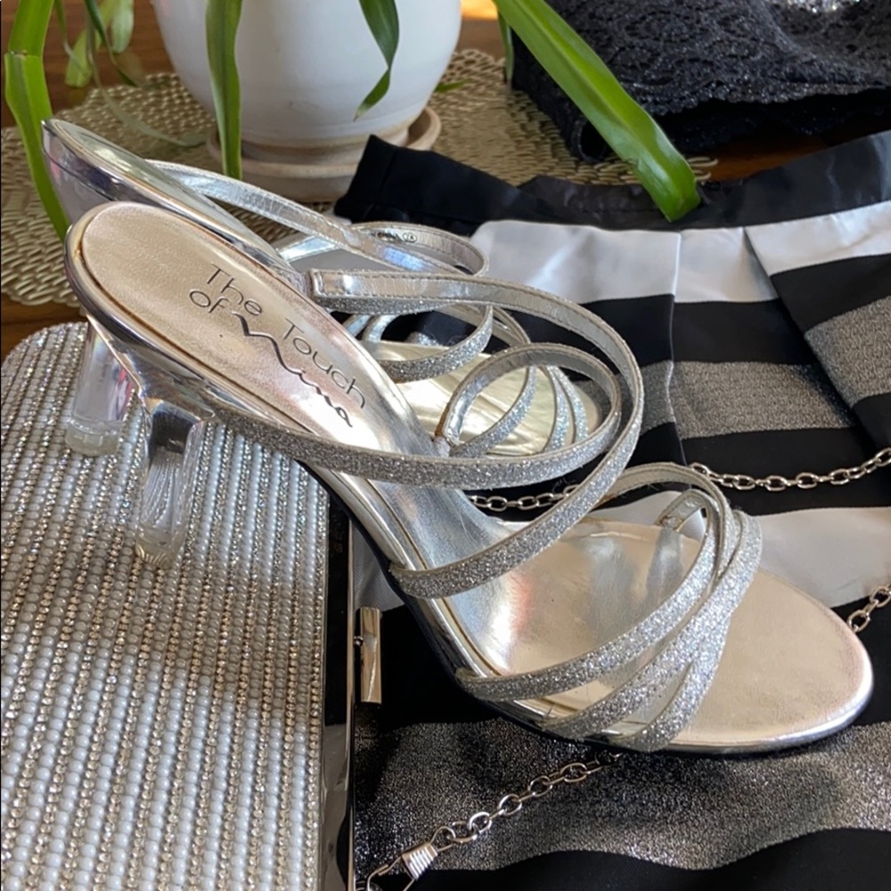 Silver Strappy Shoes